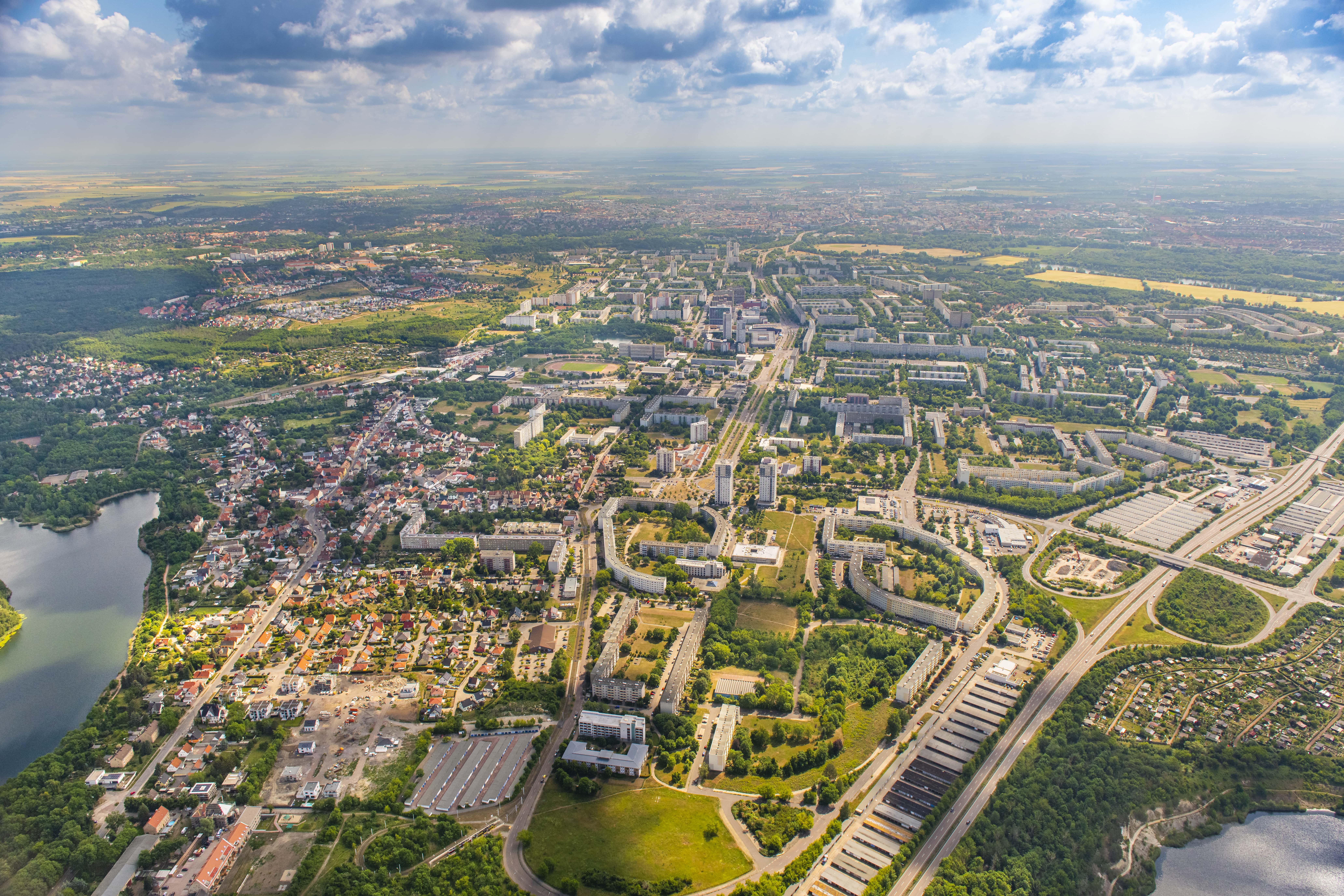 Luftbild Halle-Neustadt