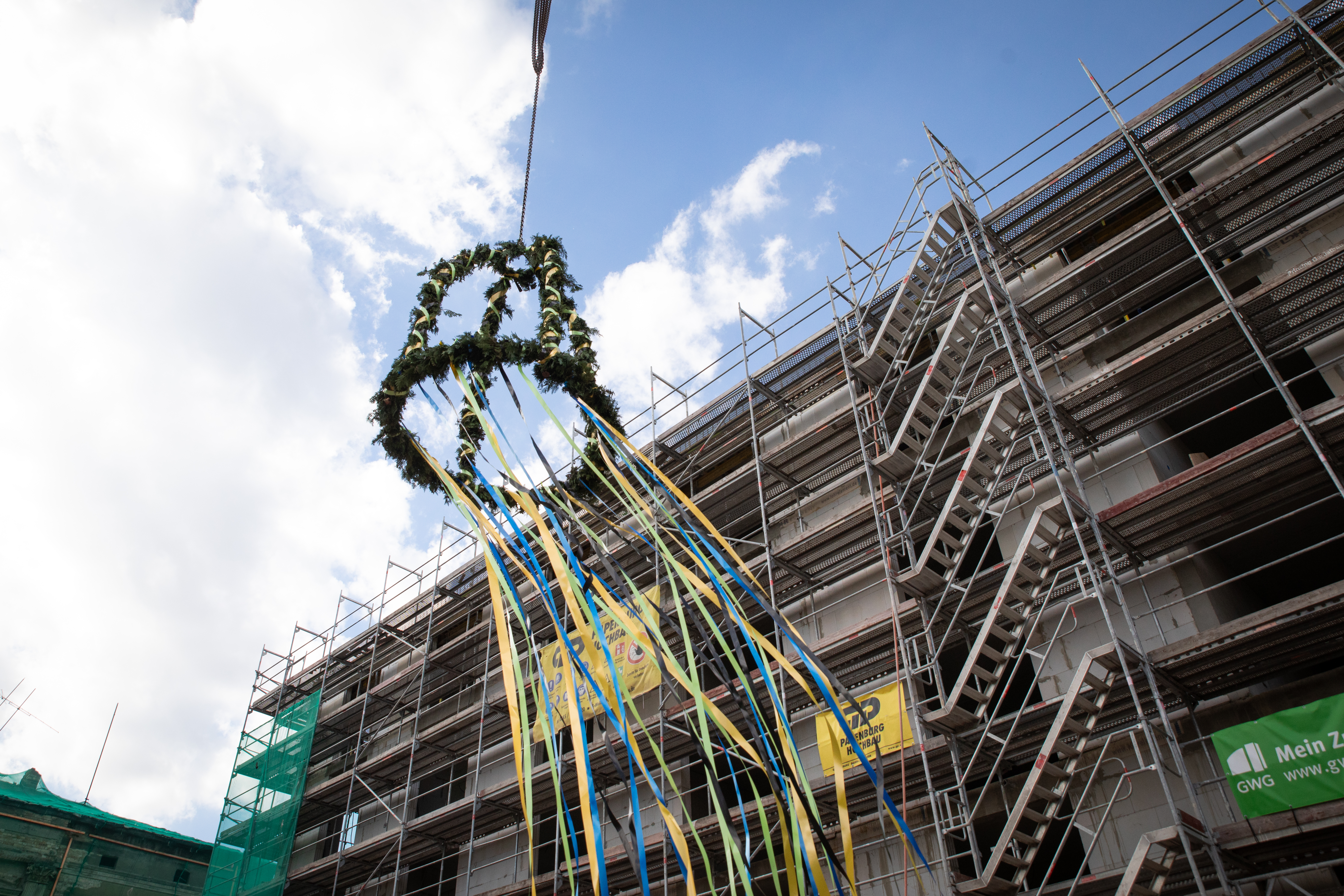 Im neu entstehenden Wohngebäude werden ab Frühjahr 2027 die 35 komfortablen Wohnungen vermarktet. Foto: GWG/ Maik Preißer